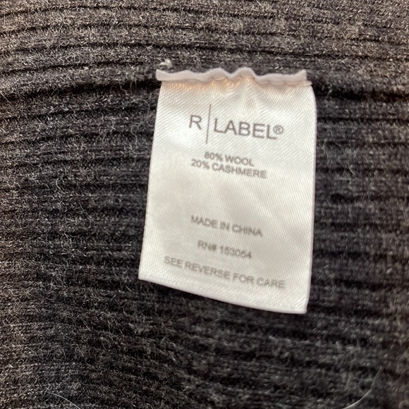 R Label wool and cashmere open front cardigan size M - Picture 5 of 5